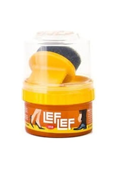 Tuğraçelik Nuri Leflef Hazır Cilalı Süngerli Açık Kahve Krem Ayakkabı Boyası 60ml- 12'li Paket