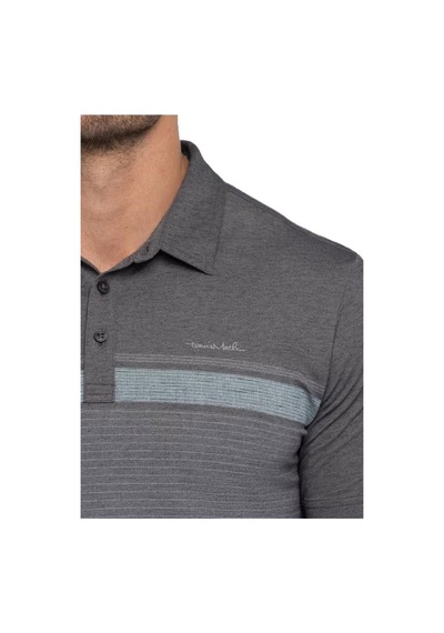 Travıs Mathew Travis Mathew Endless Horizon Erkek Polo Tshirt Heather Dark Grey
