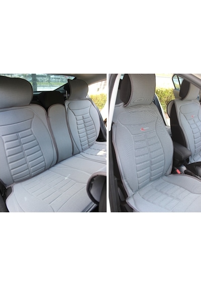 Hyundai Tuscon Uyumlu Lüx Oto Koltuk Minderi Ön Arka 5'li Set Gri Fs