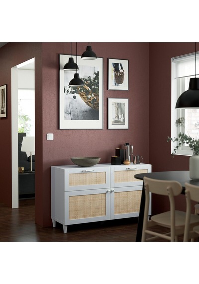 Dolap Kombinasyonu, Beyaz, 120x42x74 Cm, Studsviken, Kabbarp Beyaz