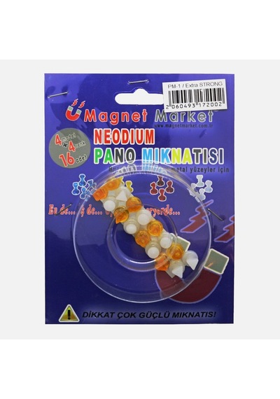 Magnet Neodıum Pano Mıknatısı 16'lı