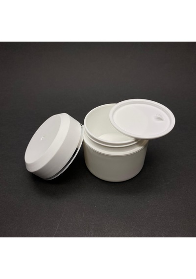 50 Ml Plastik Krem Kutusu , 50 Cc Beyaz Renkli Kapaklı Krem Kavanozu X 3 Adet