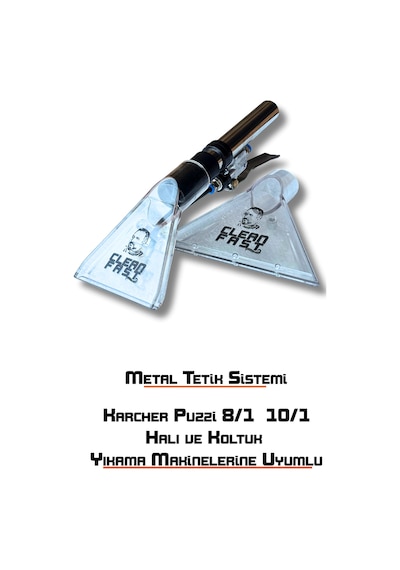 Halı Ve Koltuk Yıkama Başlığı Vakum Aparatı Metal Tetikli Karcher Puzzi 8/1 10/1 Uyumlu