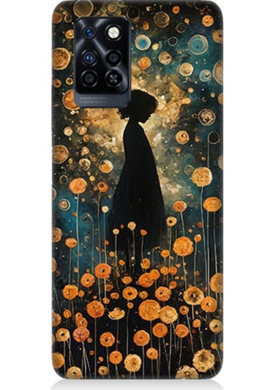 İnfinix Note 10 Pro Uyumlu Yalnız Kadın Desenli Silikon Kılıf
