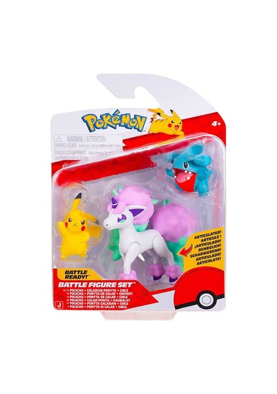 Pok 95155-f Pokemon Battle 3lü Figür Seti Asorti