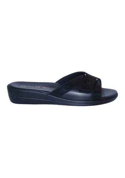 Ceyo 9863-7 Kemik Çıkıntısı (Halluks Valgus) Kadın Terlik Siyah