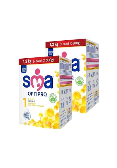 Sma Optipro 1 Bebek Sütü 1200 G 2 Adet