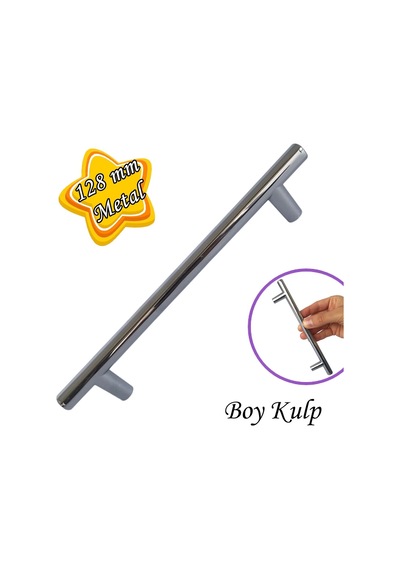 Boy Kulp Krom 128 Mm Kulp Mobilya Mutfak Dolabı Çekmece Dolap Kapak Kulpu Kulbu Metal Kulpları