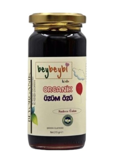 Beyorganik Organik Kids Üzüm Özü %100 Üzüm Soğuk Pres 315 ML