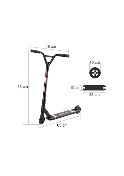 Pro Stunt 2 Tekerlekli Metal Scooter
