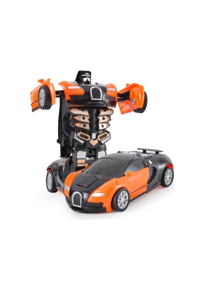 Soulader Tek Tuşla Hızlı Dönüşen Robot Oyuncak Araba - Çocuklar İçin Ataletli Ve Çarpışmalı Şekil Değiştiren Süper Oyuncak