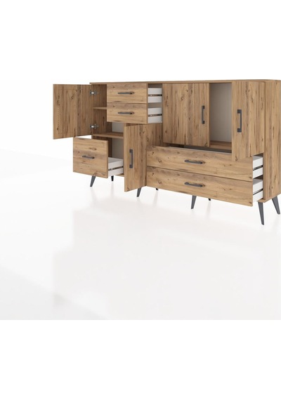 Arges Konsol 4 Raflı 5 Çekmeceli 4 Kapaklı 176x30x99 Çam-çam Atlas Çam - Atlas Çam Arges Konsol 4 Raflı 5 Çekmeceli 4 Kapaklı 176x30x99 Çam-çam Atlas Çam - Atlas Çam