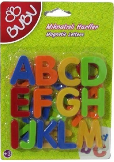 Bubu Mıknatıslı Harf 26 Parça Bubu00082 Beyaz