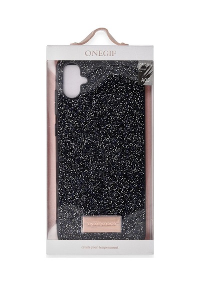 Onegif - 636 - Samsung Galaxy A05 Bright Simli Kapak - - Concepta - Derin Mor