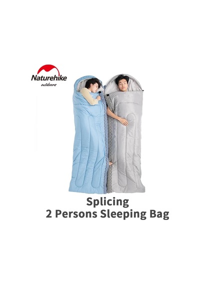 Naturehike L250 Zarf Tarzı Kapüşonlu Uyku Tulumu -10 C Mavi Çok Renkli