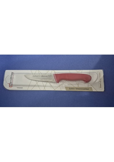 Fibrox Kaymaz Saplı Kasap Bıçağı 12 Cm No.0 Hulusi - Drita Bıçak 30mm X 120mm X 2.5mm 10151.12 Kırmızı Renk