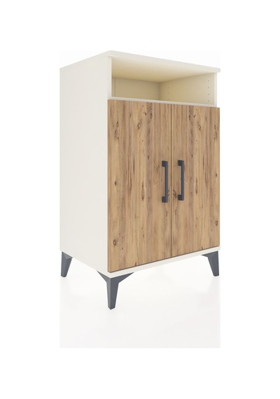 Hyperion Komodin 3 Raflı 2 Kapaklı 60x44x96 Aytaşı-çam Aytaşı