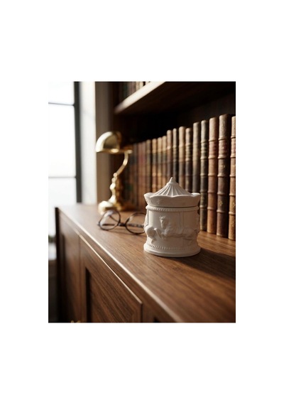 Atlı Karınca Taş Boyama Takı Kutusu Obje Biblo Beyaz - 916764481