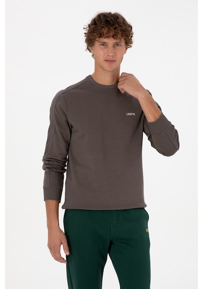 U.S. Polo Assn. Erkek Regular Fit Bisiklet Yaka Vizon Sweatshirt 50315598-VR052 U.S. Polo Assn. Erkek Regular Fit Bisiklet Yaka Vizon Sweatshirt 50315598-VR052