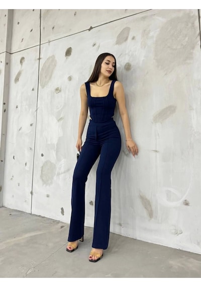 Lacivert Bilyeli İnterlook Alt Üst Takım Çok Renkli Lacivert Bilyeli İnterlook Alt Üst Takım Çok Renkli