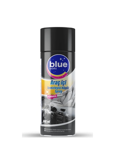 Blue Works Araç İçi Torpido Döşeme Temizleyici Köpük Sprey 500 ML