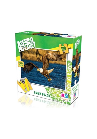 Ks Games 100 Parça Puzzle Animal Planet Kartal
