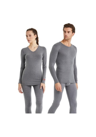 Blackspade V Yaka Gri Unisex Uzun Kol Thermal İçlik C7t5n2o1 001