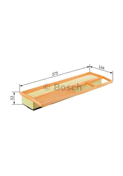 Bosch F026400002 Hava Filtresı 500 Albea Linea Doblo Fiorino Idea Panda Punto Evo / Combo / Ka 1.3 JTD 1.3 CDTI