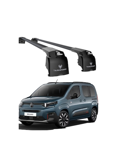 Citroën Berlingo 2024- 2025 Uyumlu Trs-2 Kilitli Sistem Ara Atkı Tavan Barı Siyah 2 Adet