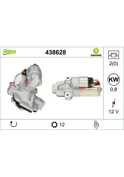 Valeo 438628 Marş Motoru Focus-fiesta-kuga-puma 18 1.5 Dragon-1.0 Ecoboost Jx6t 11000 Eb-2461276 -