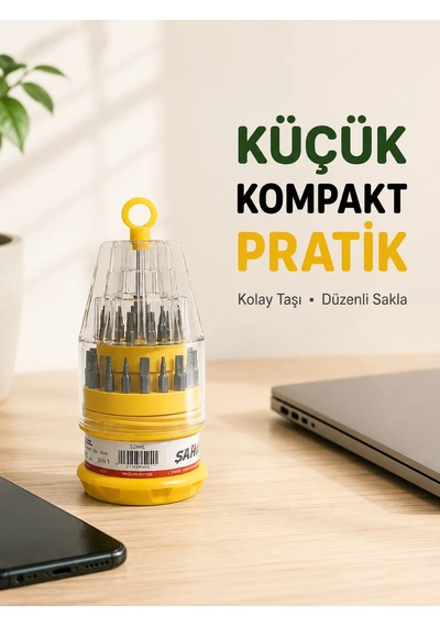 Hassas Tornavida Seti Kaymaz Saplı Elektronik Onarım Seti 15702201