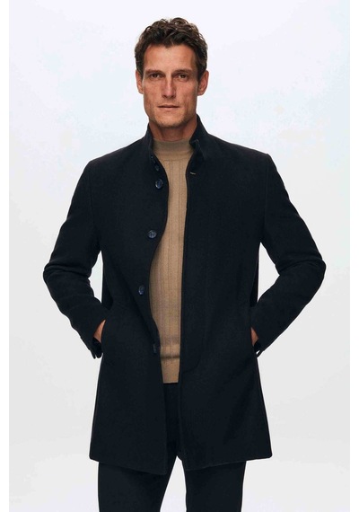 D's Damat Ds Damat Regular Fit Lacivert Hakim Yaka Kaşe Kaban 5HF08ORT10002 Lacivert D's Damat Ds Damat Regular Fit Lacivert Hakim Yaka Kaşe Kaban 5HF08ORT10002 Lacivert