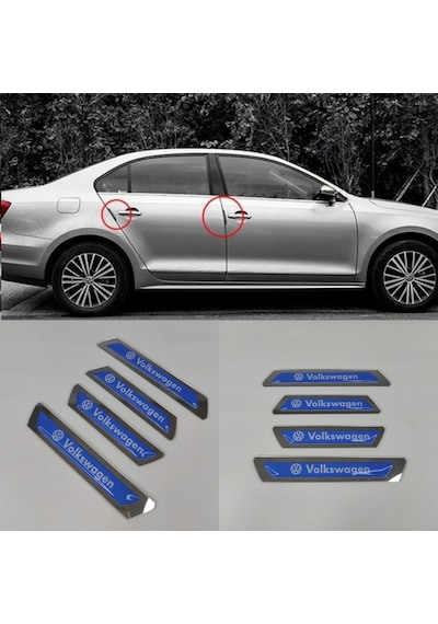 Volkswagen Passat Uyumlu Kapı Eşiği + Kapı Koruyucu