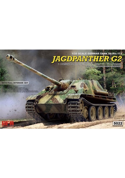 Rfm 5022 1/35 Ölçek, Jagdpanther G2, İç Detaylı İmha Tanklı, Plastik Model Kiti-55489
