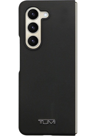 Galaxy Z Fold 5 Uyumlu Kılıf Tumı Liquid Silikon Metal Logo Dizayn Lisanslı Kapak Siyah