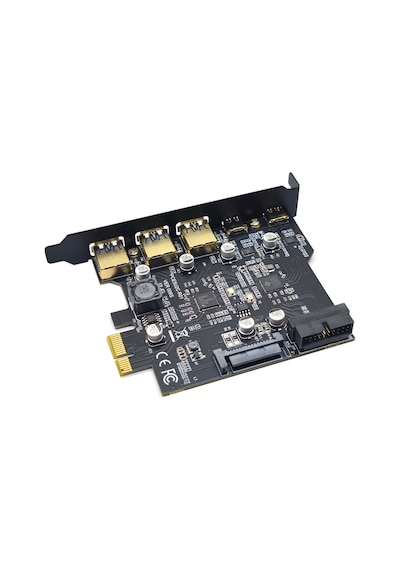 4721 Pci-e Express Usb 3.0 Type C 3.2 Çoklayıcı Riser Kart