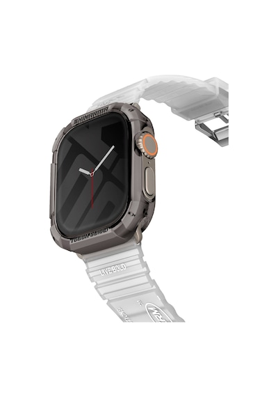 Watch Ultra Uyumlu 49mm Skinarma Kurono Buzlu Tasarım Sert Pc Kasa Koruyucu Açık Kahve