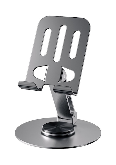 Alüminyum Katlanabilir 360 Dönebilen Telefon Ve Tablet Tutucu Bracket Stand Füme