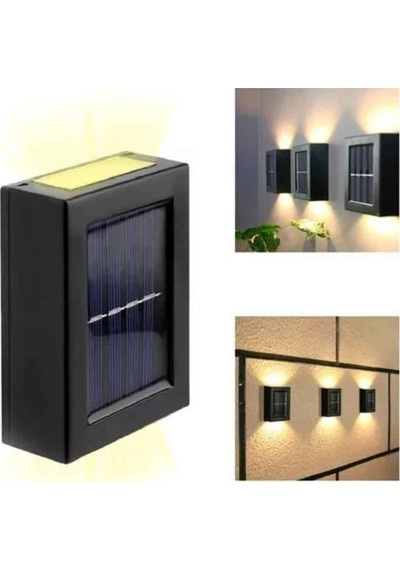 Solar Güneş Enerjili Çift Taraflı Duvar Lambası Çift Taraflı Duvar Lamba Güneş Enerjili Çr