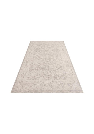 Eko Halı Shıraz Shr 01 Grey Vintage Tarzlı Yumuşak Dokulu Modern Makine Halısı Gri Bej