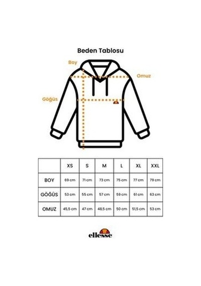 Ellesse Erkek Sweatshirt Kapüşonlu Gri 001