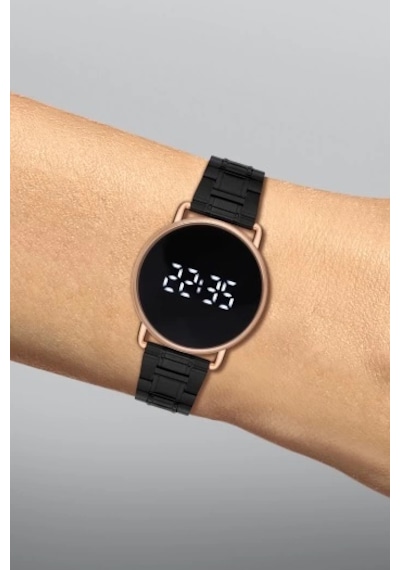 Ferro Siyah Çelik Kordon Erkek Kol Saati F11064a-r 3 Atm Su Geçirmez 2 Yıl Garantili Hediye Paketli Rose Gold