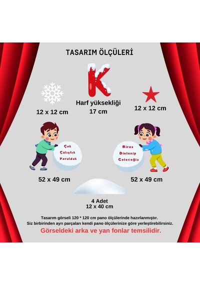 Karne Heyecanım Yazılı Karne Günü Pano Süsü