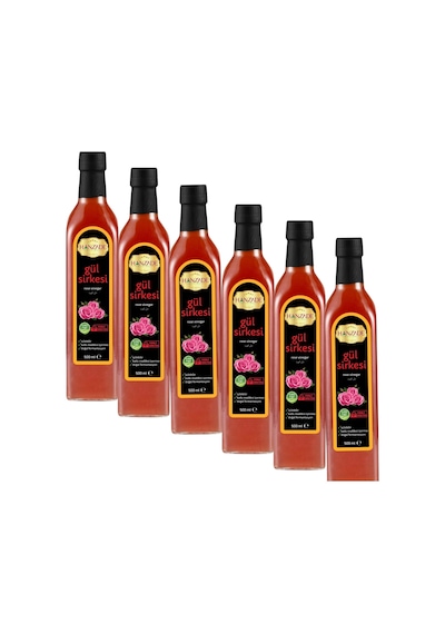 Hanzade Bitkisel Gül Sirkesi 6 x 500 ML