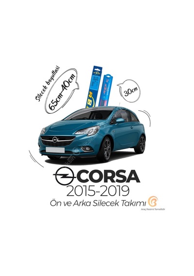 Opel Corsa E Ön Arka Sileceği Seti (2014-2019) RBW