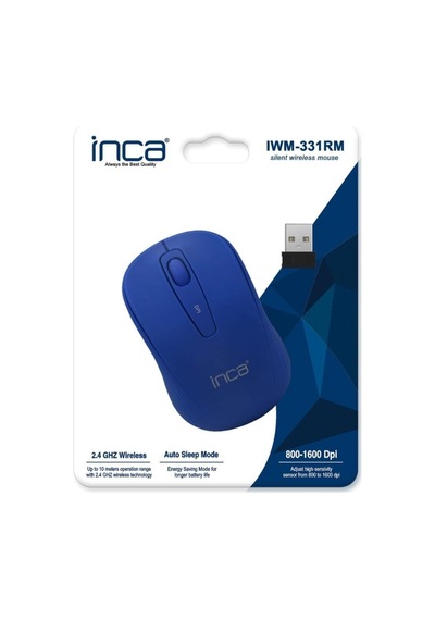 Iwm-331rm Silent Wireless Mouse Sessiz Mouse Mavi 800 1600 Dpi Çalışma Menzili 10 Metre Tuş Ömrü 3.000.000 Tıklama Düşük Enerji Kullanımı İle Uzun Pil Ömrü