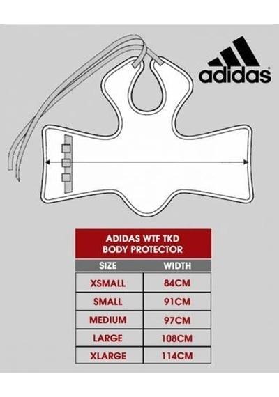 Adidas Adıtap01 Wt Onaylı Taekwondo Safeguard - Çift Taraflı Vücut Koruyucu 001