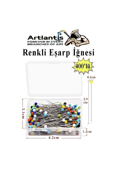 Eşarp İğnesi Renkli 400 Lü 1 Paket Türban İğnesi Başörtüsü Toplu İğne Şal Düğün Nikah Nişan Kına Sünnet Takı İğnesi