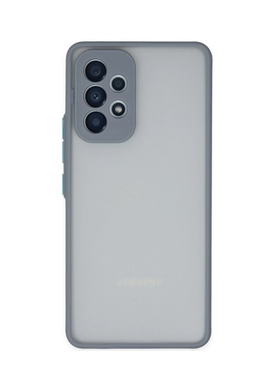 Newface - 82 - Samsung Galaxy Uyumlu A53 5g Kılıf Montreal Silikon Kapak - Ece-umay - - Gri