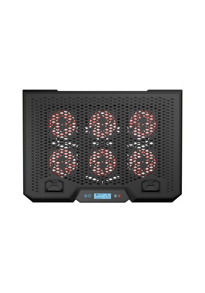 Blizzard R7 Rgb Işıklı 6 Fanlı Lcd Ekranlı 2 Usb Soketli 13''-15.6'' Notebook Soğutucu Stand